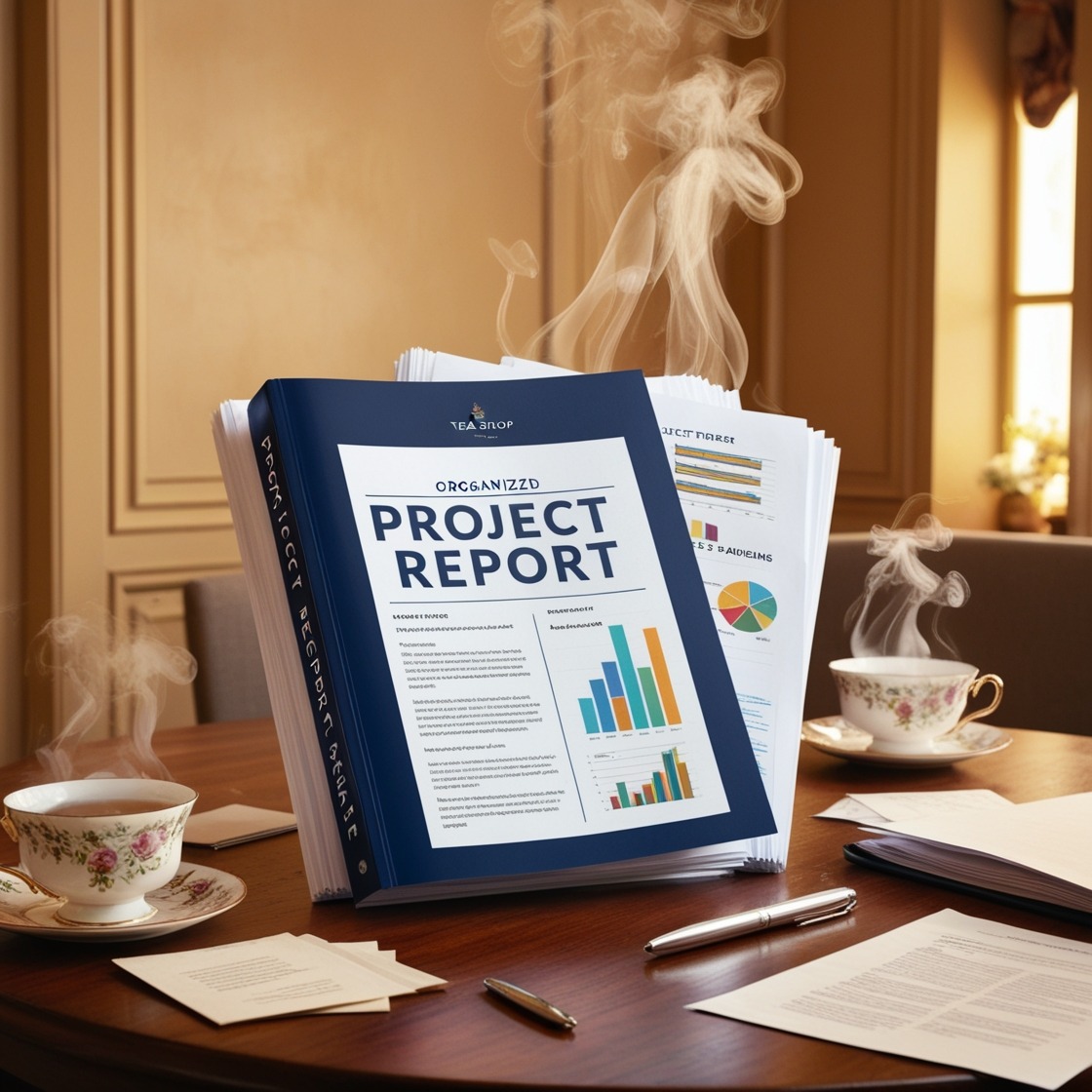 First Report Tea Get Tea shop Project report in 1 hour
