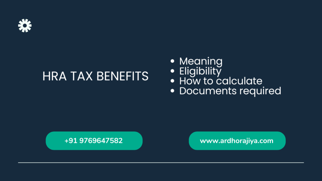 HRA in salary tax benefits